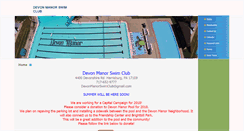 Desktop Screenshot of devonmanorswimclub.com